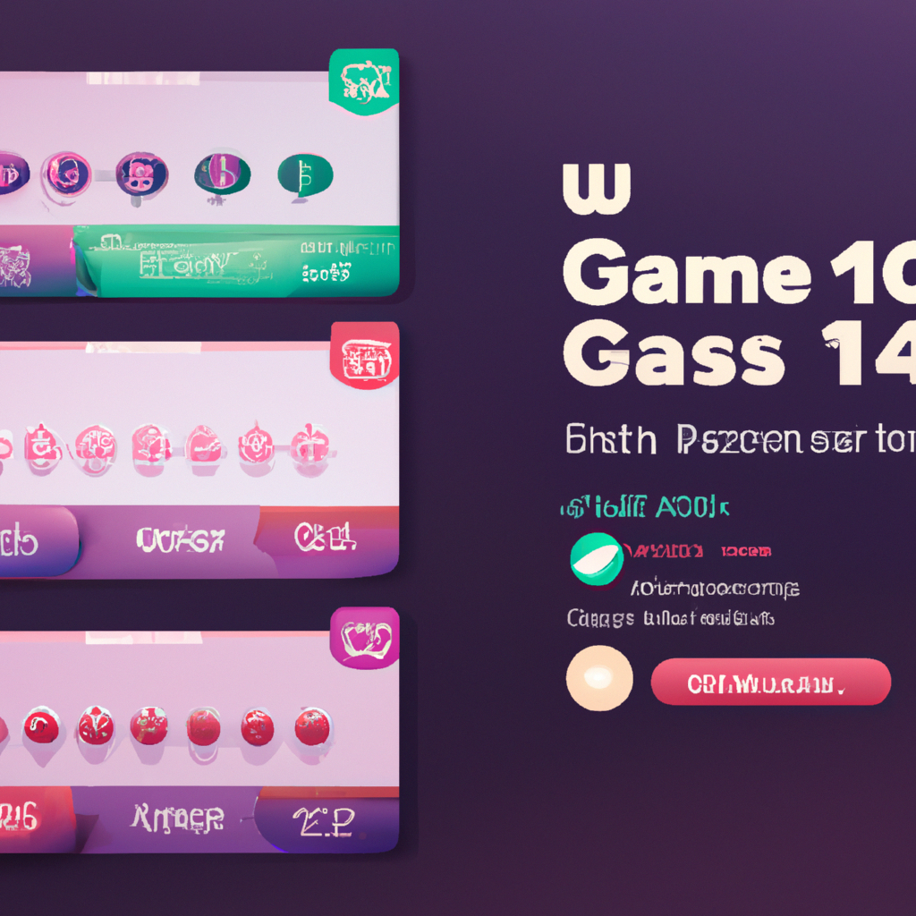 UI mock — HUD and leaderboard sample